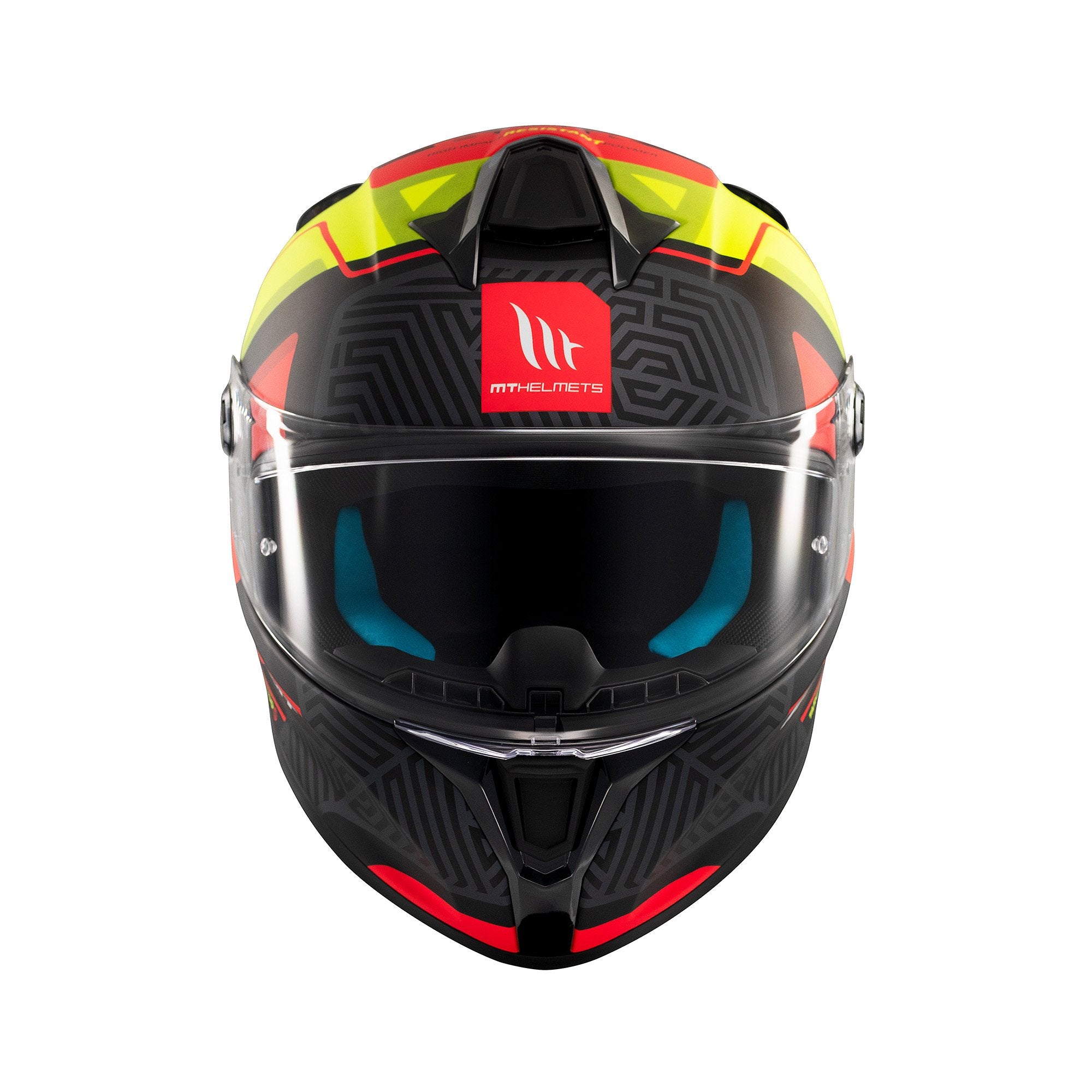 MT Targo S Brik C3 Full Face Helmet Matt Fluo Yellow FREE 1 YEAR Returns, FREE UK Delivery | ThrottleChimp