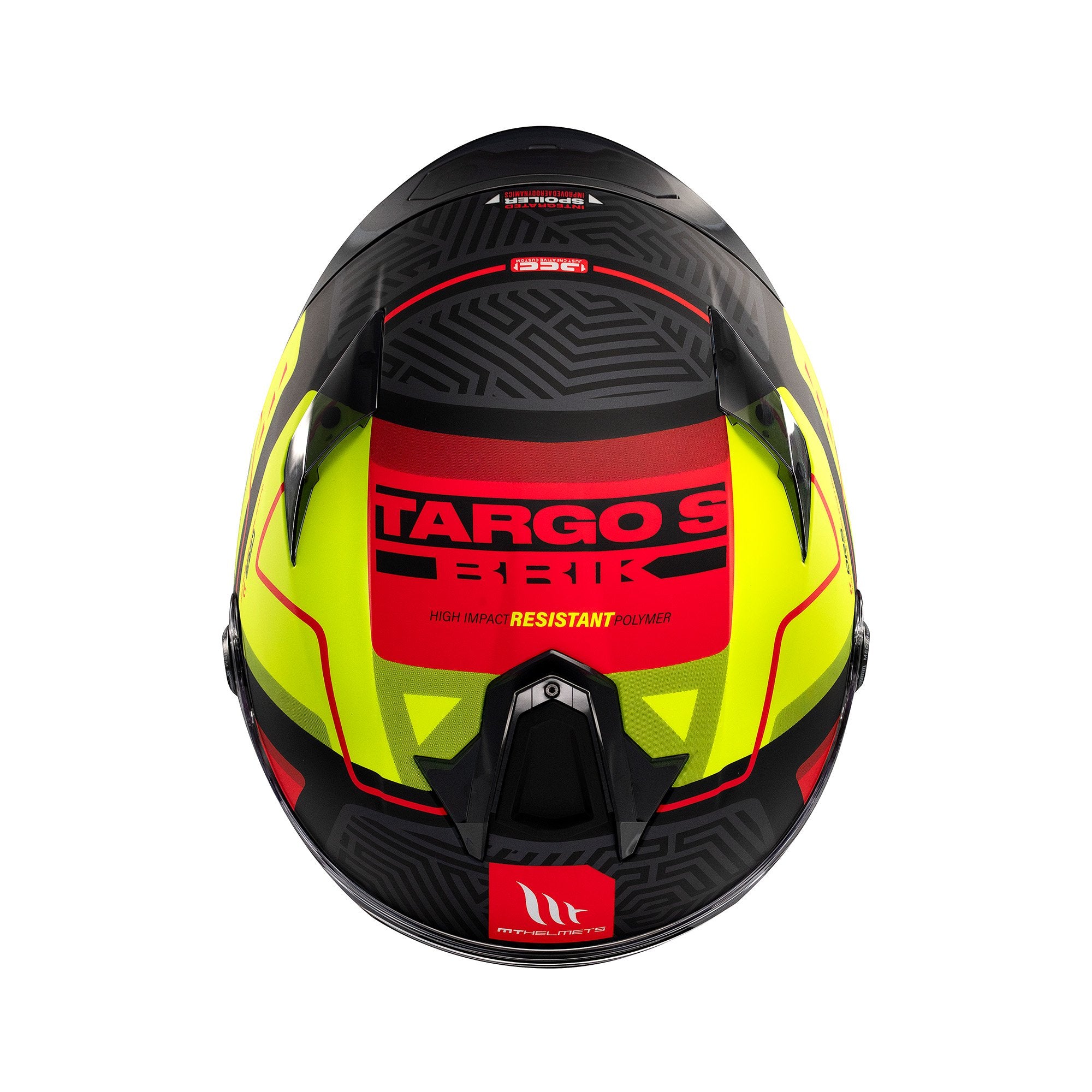 MT Targo S Brik C3 Full Face Helmet Matt Fluo Yellow FREE 1 YEAR Returns, FREE UK Delivery | ThrottleChimp