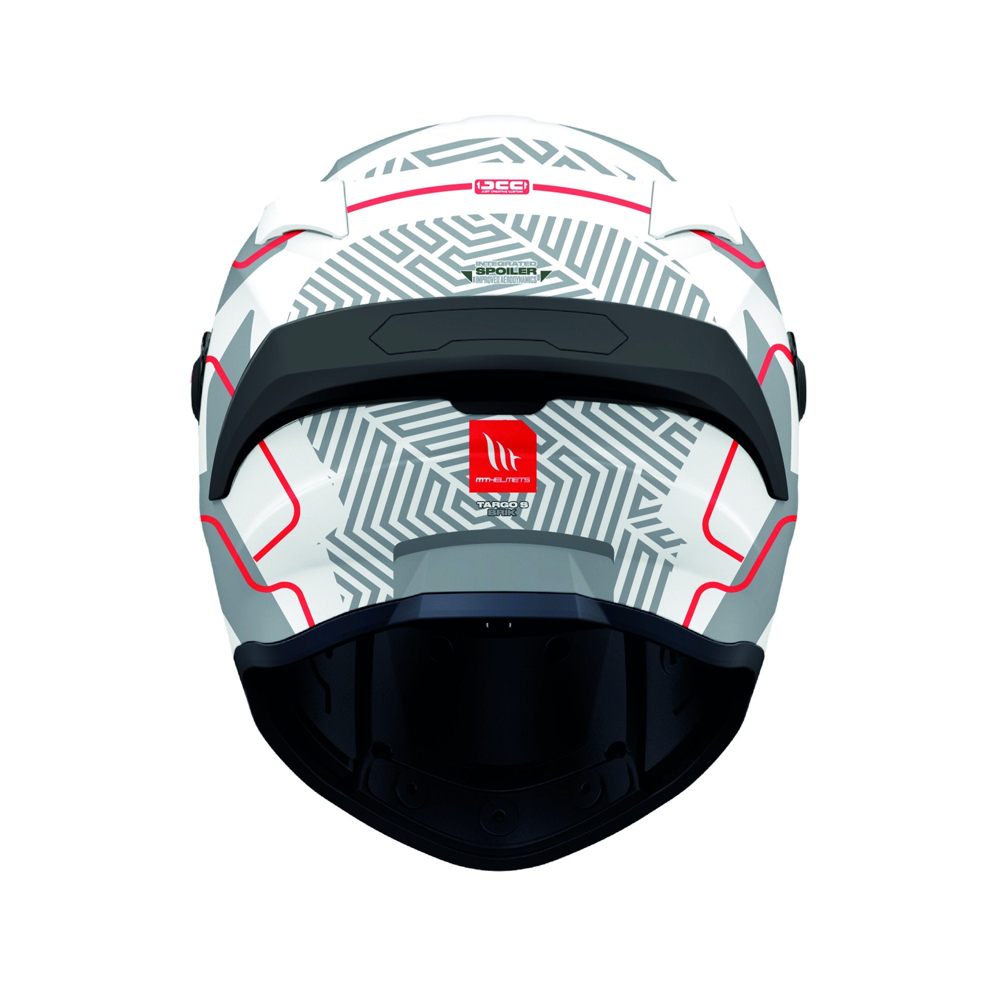 MT Targo S Brik D2 Full Face Helmet Gloss White FREE 1 YEAR Returns, FREE UK Delivery | ThrottleChimp