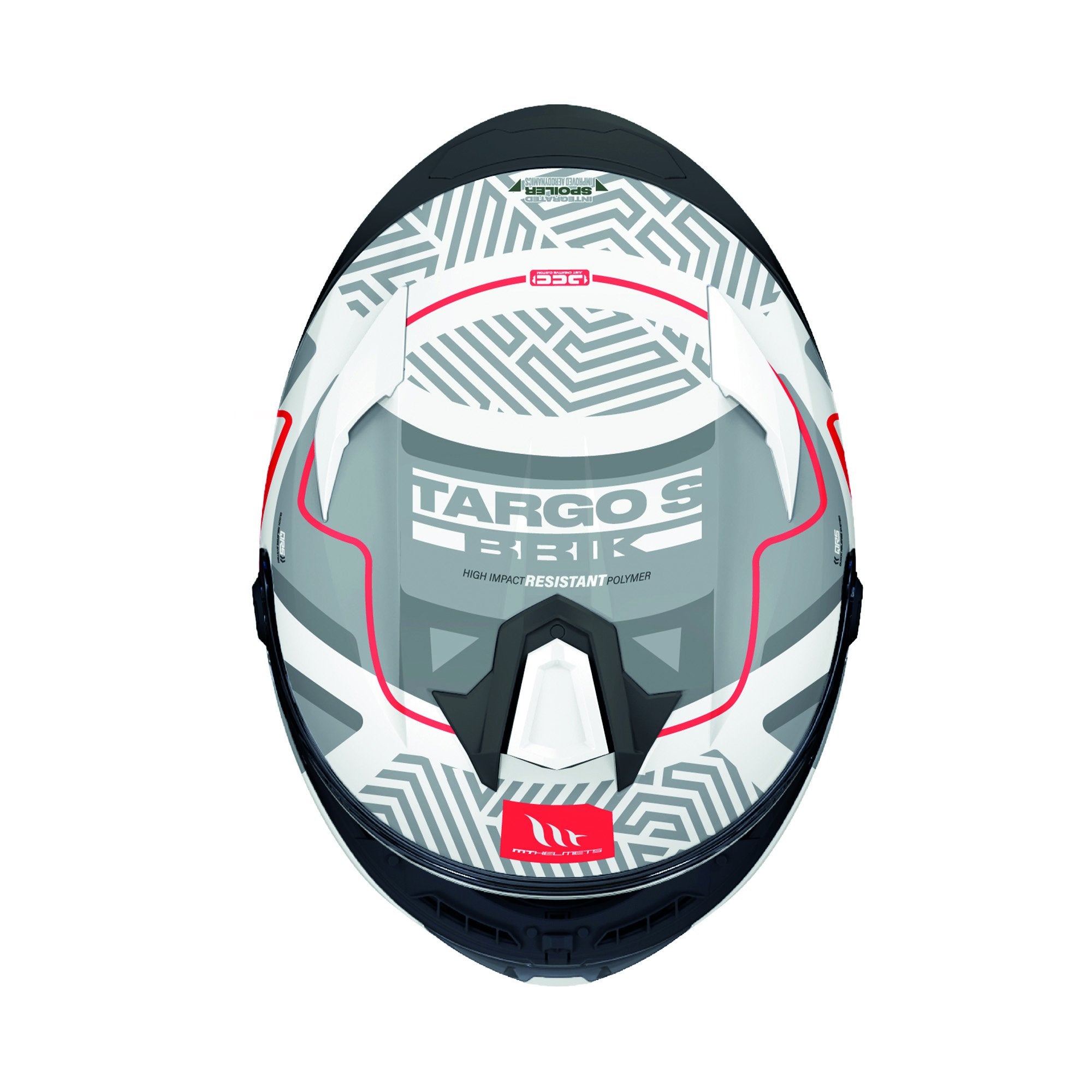 MT Targo S Brik D2 Full Face Helmet Gloss White FREE 1 YEAR Returns, FREE UK Delivery | ThrottleChimp