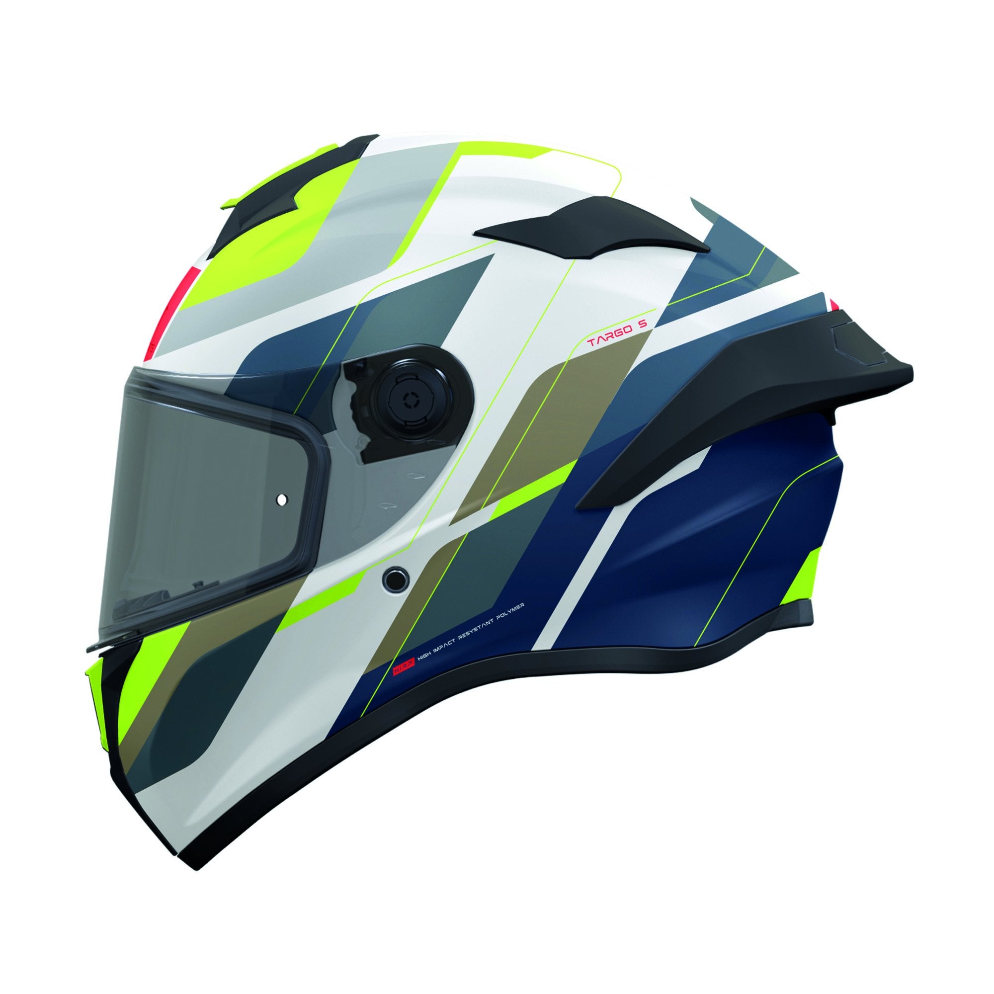 MT Targo S Blaster A3 Full Face Helmet Matt Fluo / Blue FREE 1 YEAR Returns, FREE UK Delivery | ThrottleChimp