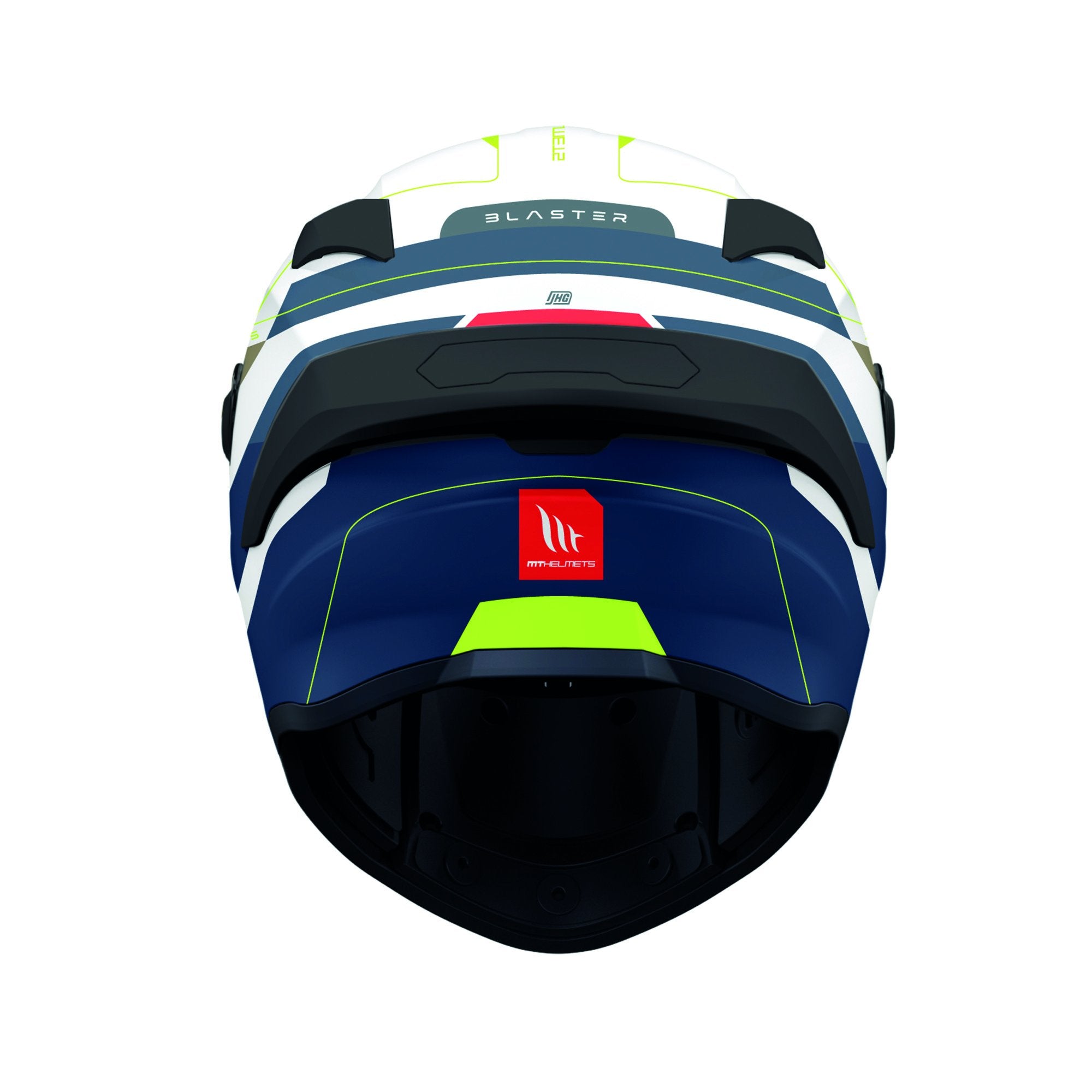 MT Targo S Blaster A3 Full Face Helmet Matt Fluo / Blue FREE 1 YEAR Returns, FREE UK Delivery | ThrottleChimp