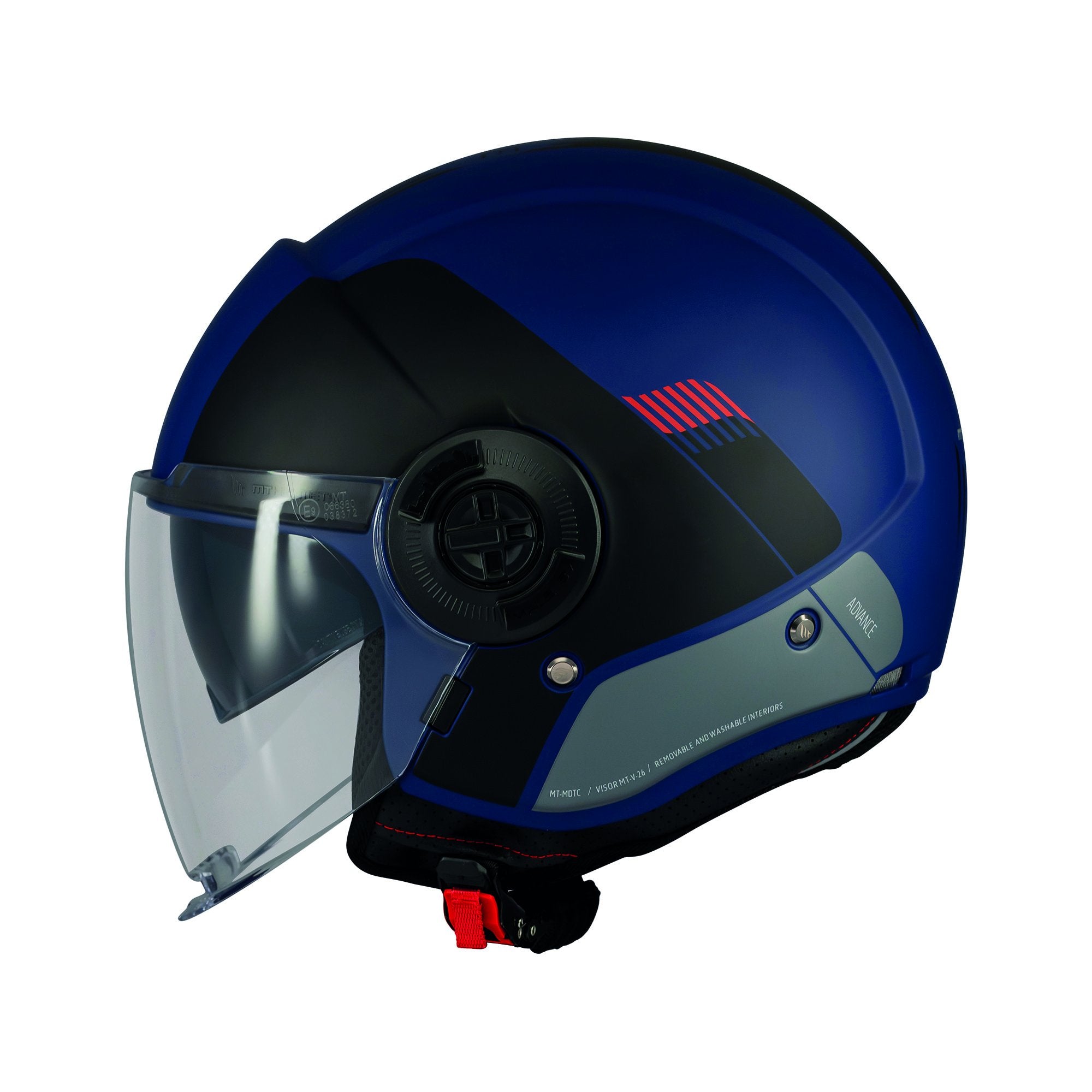 MT Viale SV Advance C67 Open Face Helmet Matt Blue FREE 1 YEAR Returns, FREE UK Delivery | ThrottleChimp