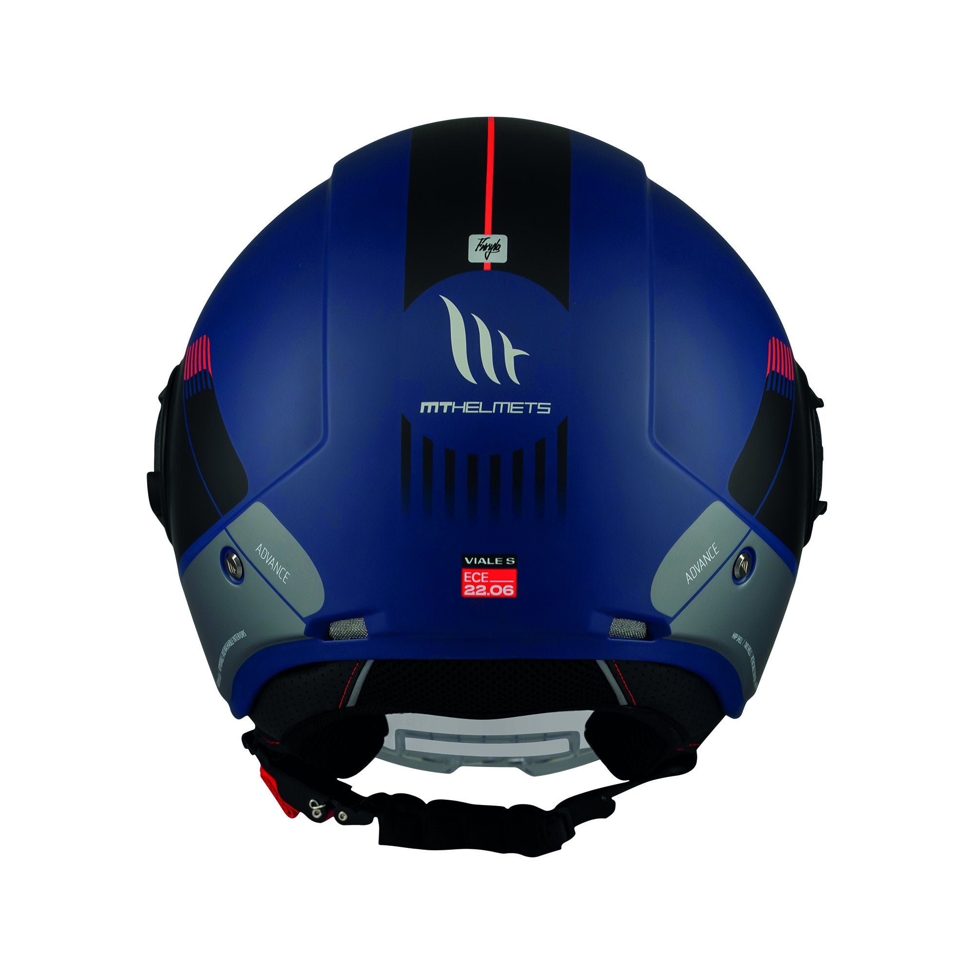 MT Viale SV Advance C67 Open Face Helmet Matt Blue FREE 1 YEAR Returns, FREE UK Delivery | ThrottleChimp