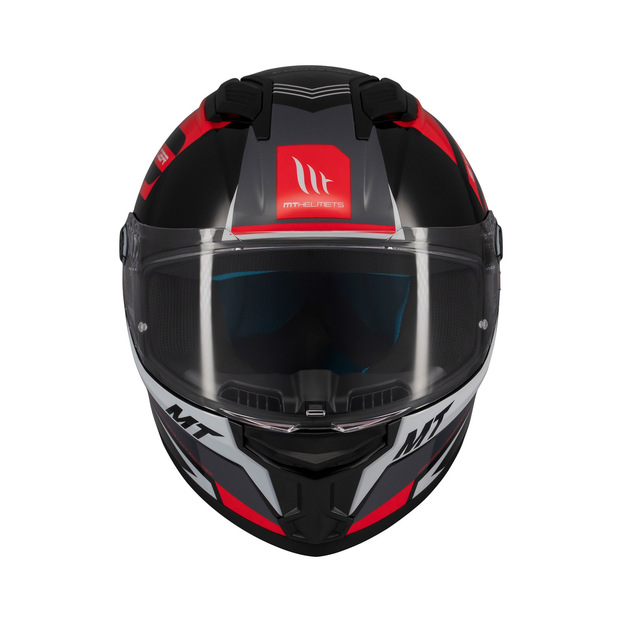 MT Stinger 2 Tron B15 Full Face Helmet Gloss Red FREE 1 YEAR Returns, FREE UK Delivery | ThrottleChimp