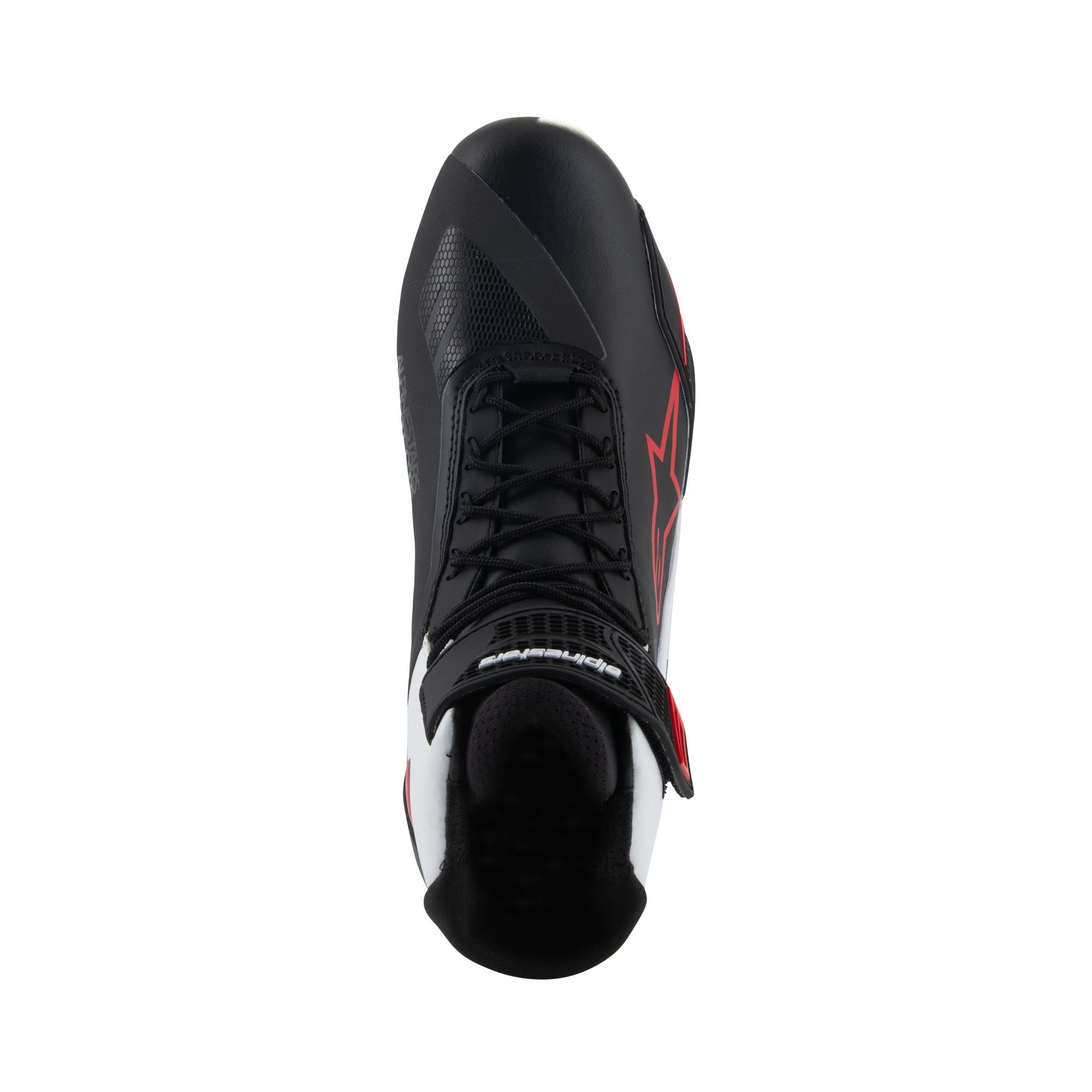 Alpinestars Faster-4 Shoes Black / White / Red FREE 1 YEAR Returns, FREE UK Delivery | ThrottleChimp
