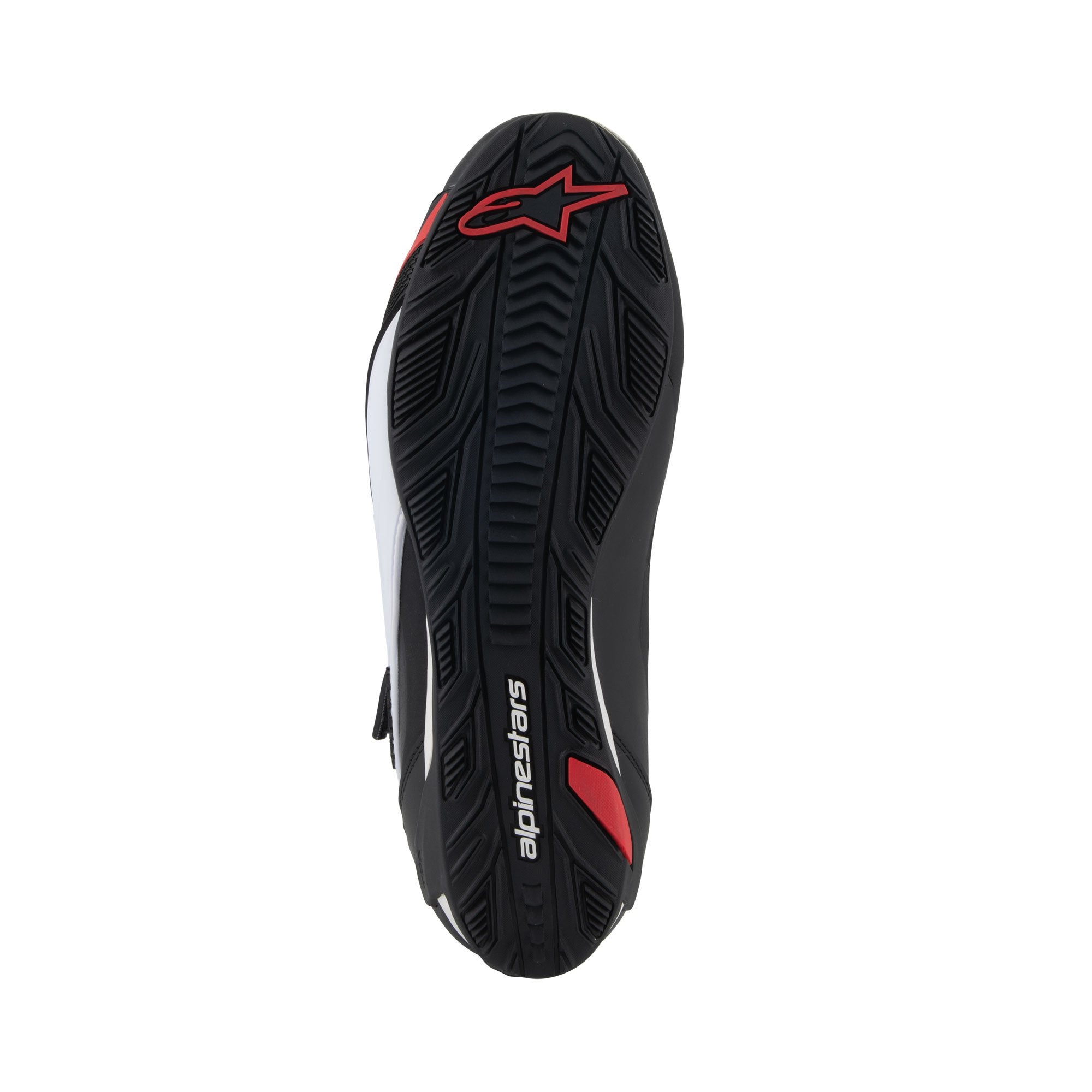 Alpinestars Faster-4 Shoes Black / White / Red FREE 1 YEAR Returns, FREE UK Delivery | ThrottleChimp