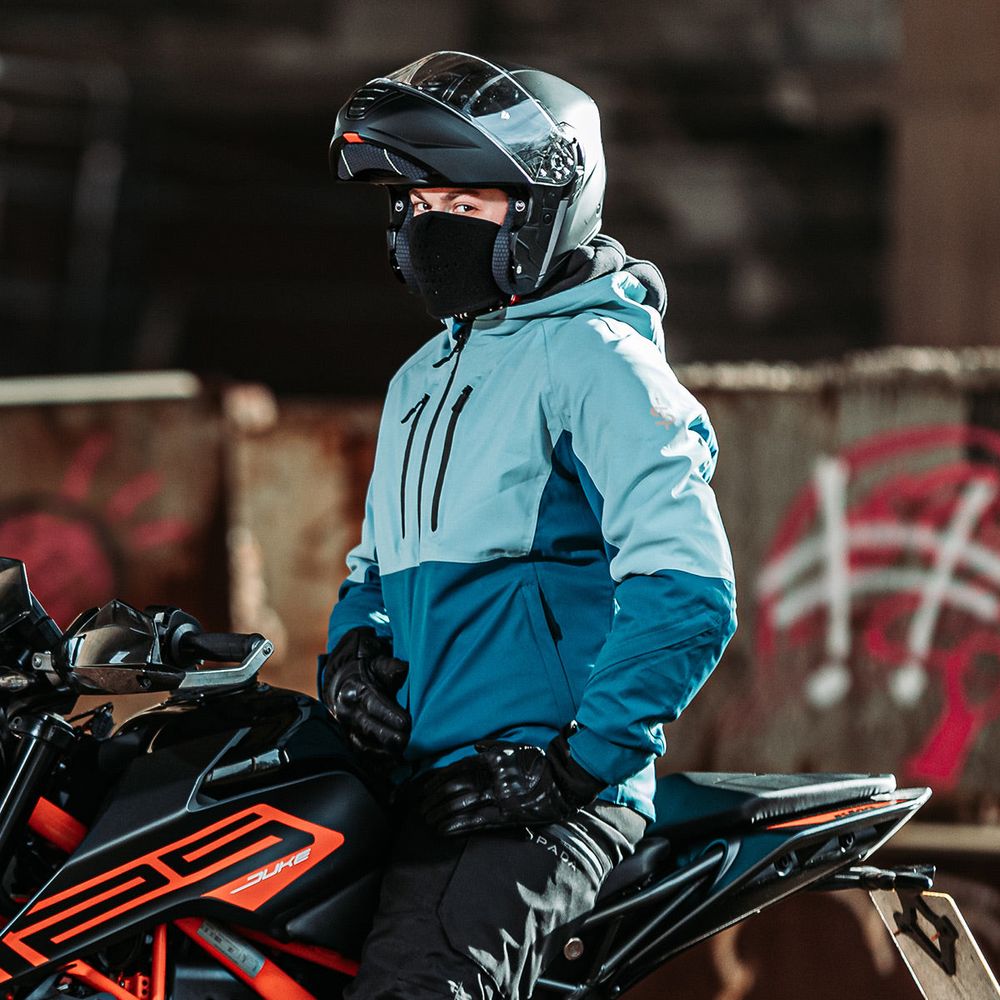 Spada Joe CE Waterproof Textile Jacket Smoke / Coral FREE 1 YEAR Returns, FREE UK Delivery | ThrottleChimp