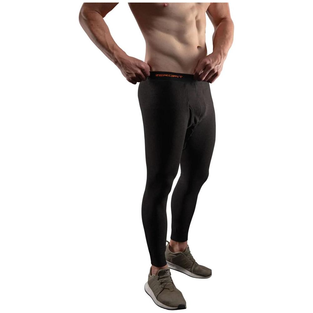 ZeroFit Ultimate Heatrub Base Layer Leggings Black FREE 1 YEAR Returns, FREE UK Delivery | ThrottleChimp