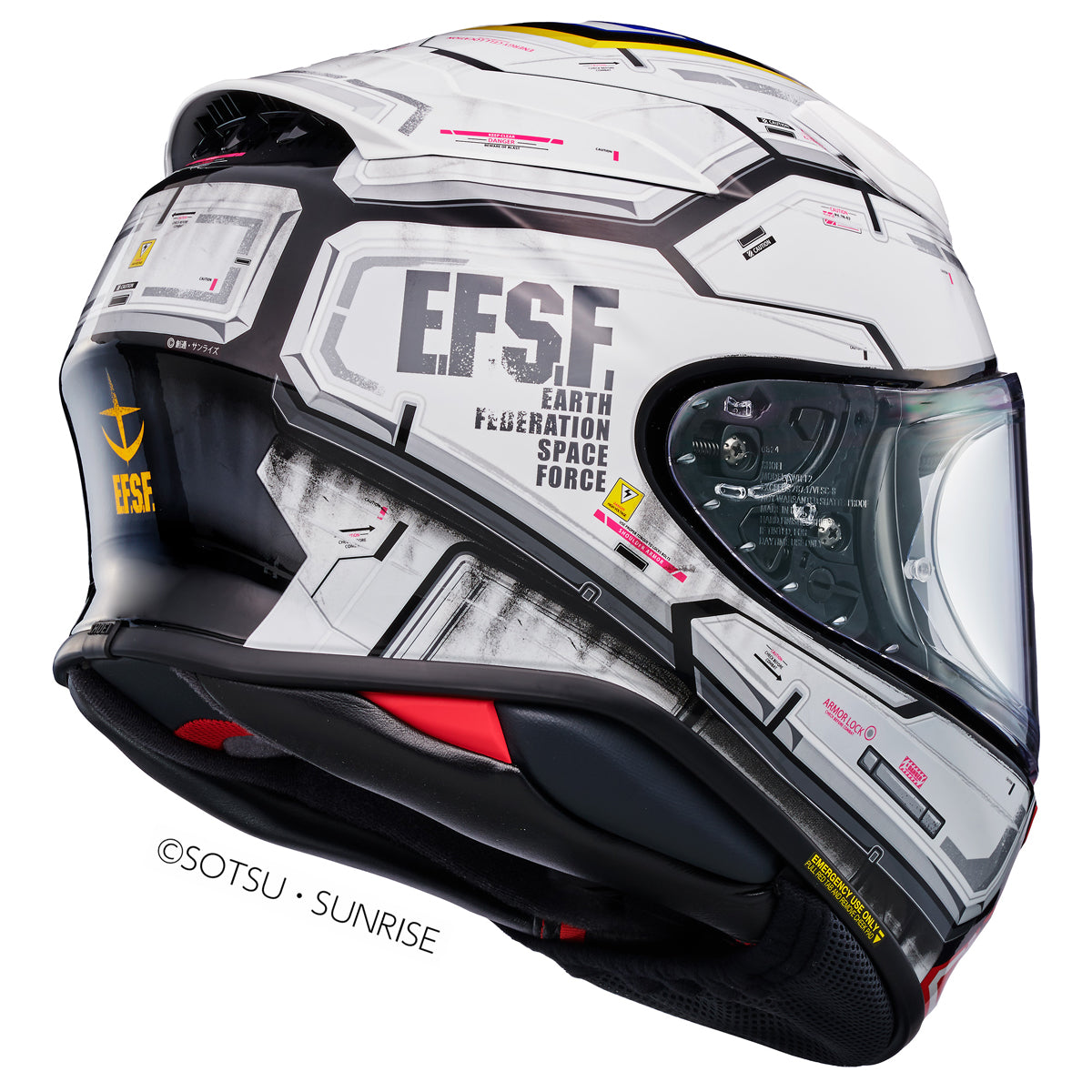 Shoei NXR2 RX-78-02 Gundam TC10 Full Face Helmet White FREE 1 YEAR Returns, FREE UK Delivery | ThrottleChimp