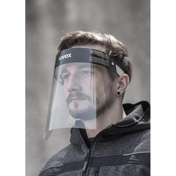 Uvex Protective PPE Face Shield Clear FREE 1 YEAR Returns, FREE UK Delivery | ThrottleChimp