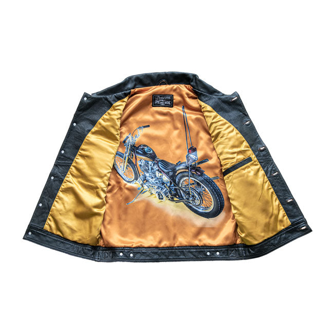 13 And A Half Magazine Blood Moon Leather Vest Black
