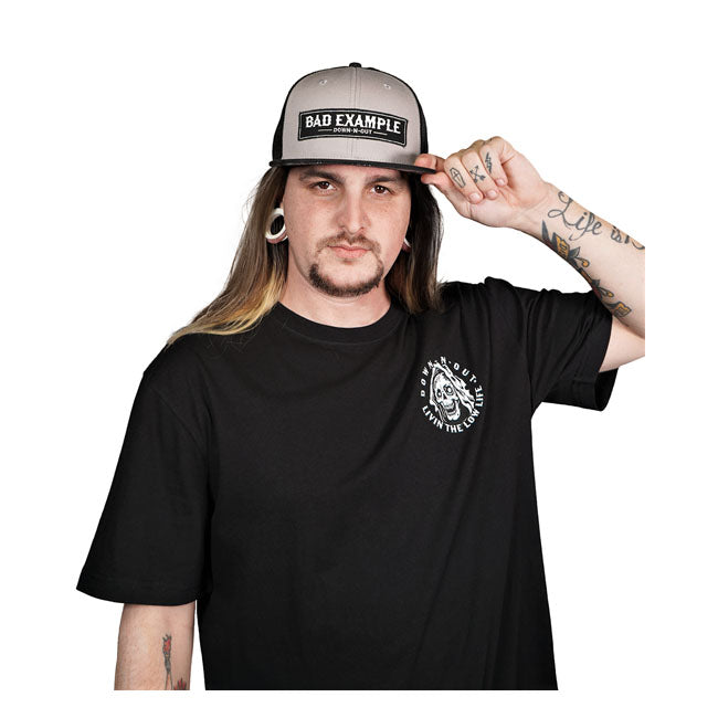 Down-N-Out Bad Example Snapback Cap Grey / Black