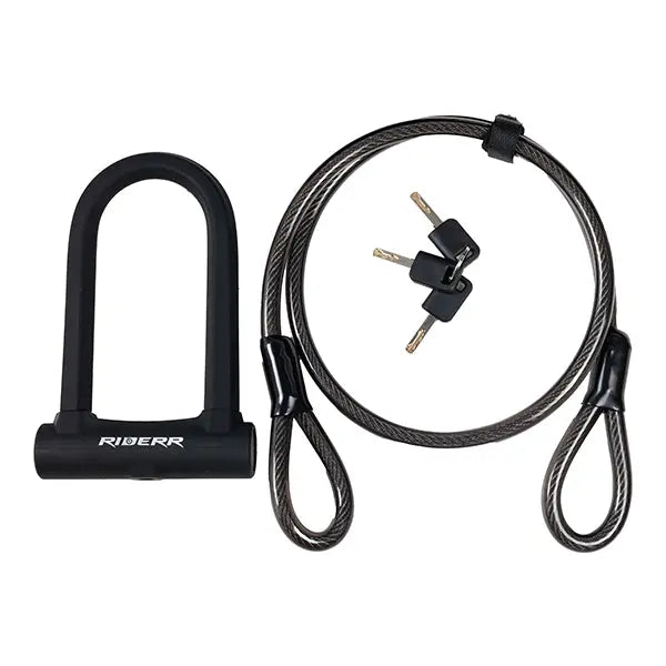 Riderr U Lock Cable Black
