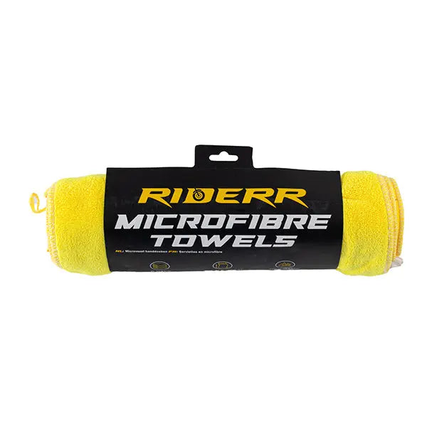 Riderr Microfibre Towels Yellow - Pack Of 6