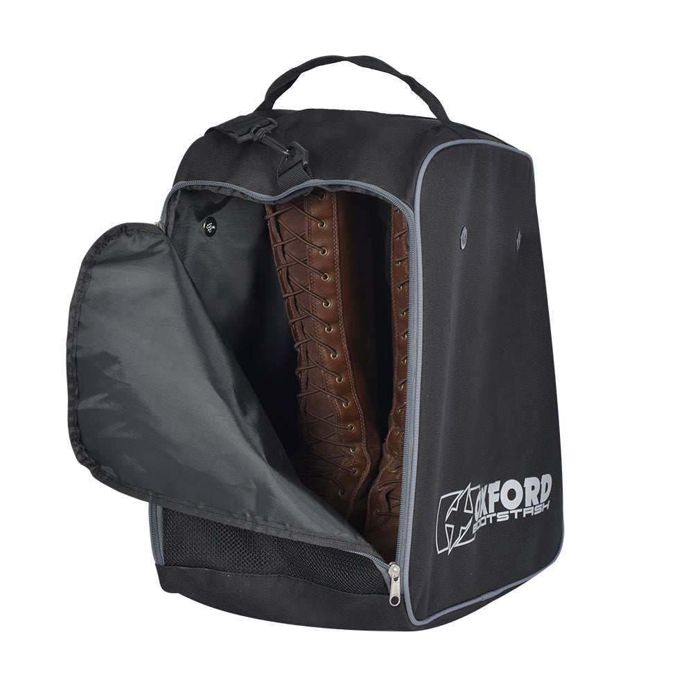 Oxford Bootstash Deluxe Padded Boots Bag Black FREE 1 YEAR Returns, FREE UK Delivery | ThrottleChimp
