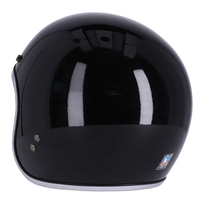 13 And A Half Magazine Skull Bucket Open Face Helmet Black FREE 1 YEAR Returns, FREE UK Delivery | ThrottleChimp