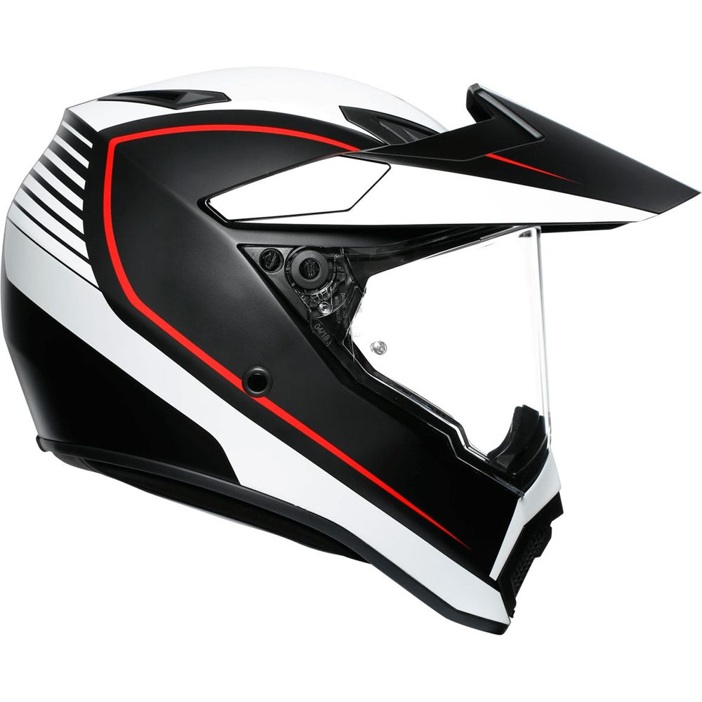 AGV AX9 Pacific Road Matt Black / White / Red