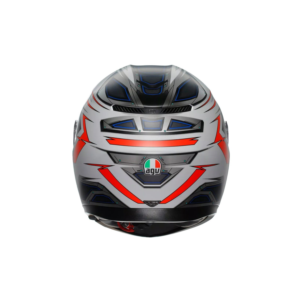 AGV K3 Space White / Fluo Red