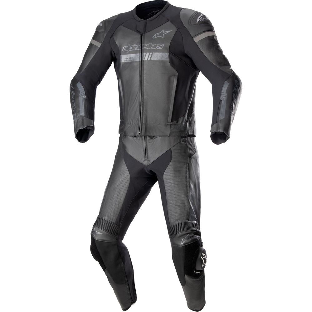 Alpinestars GP Force Chaser Two Piece Leather Suit Black / Black