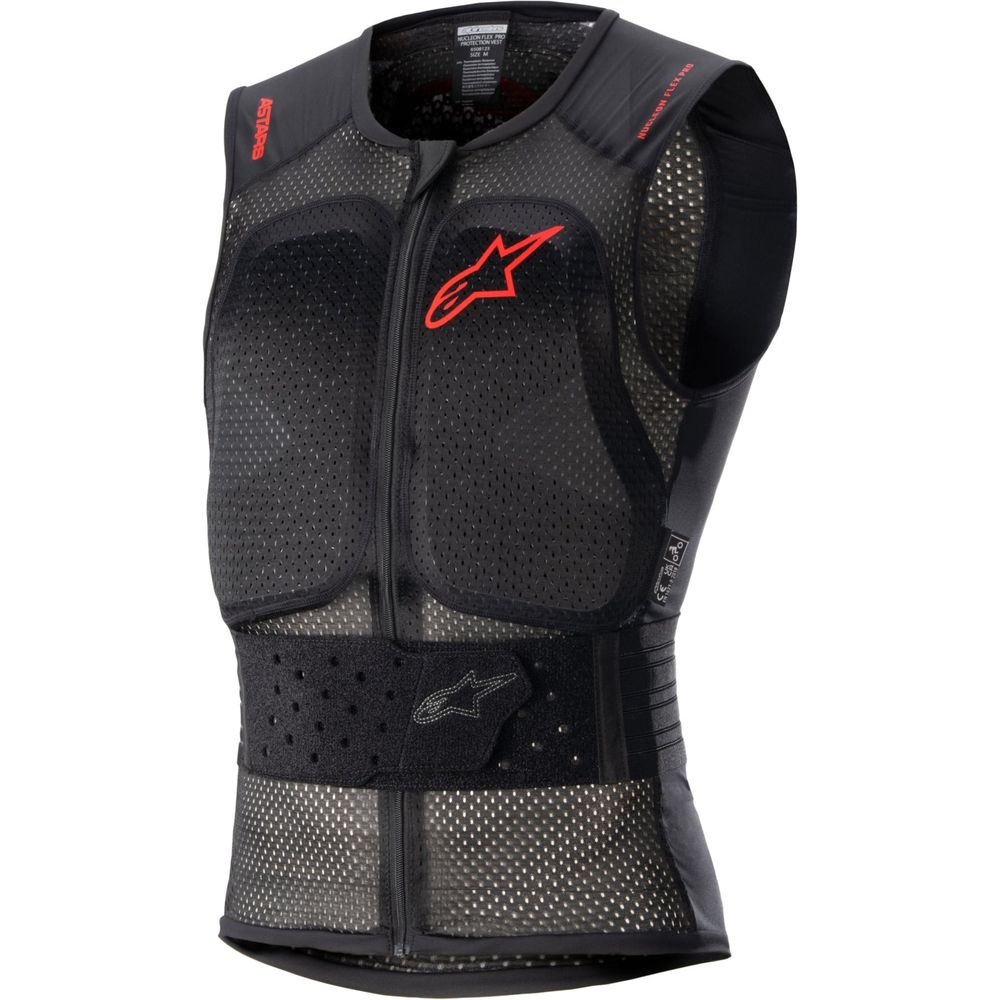 Alpinestars Nucleon Flex Pro Protector Vest Transparent Smoke / Red / Black