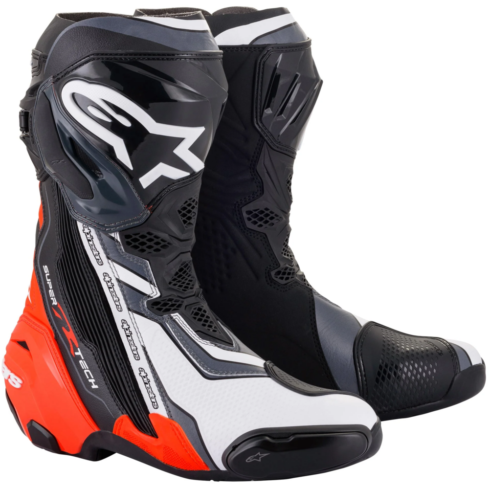 Alpinestars Supertech R Boots Black / Fluo Red / White / Grey