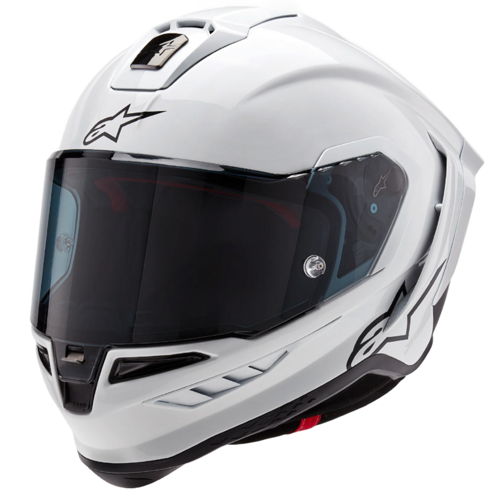 Alpinestars Supertech R10 Solid ECE 06 / FIM Gloss White / Matt Black