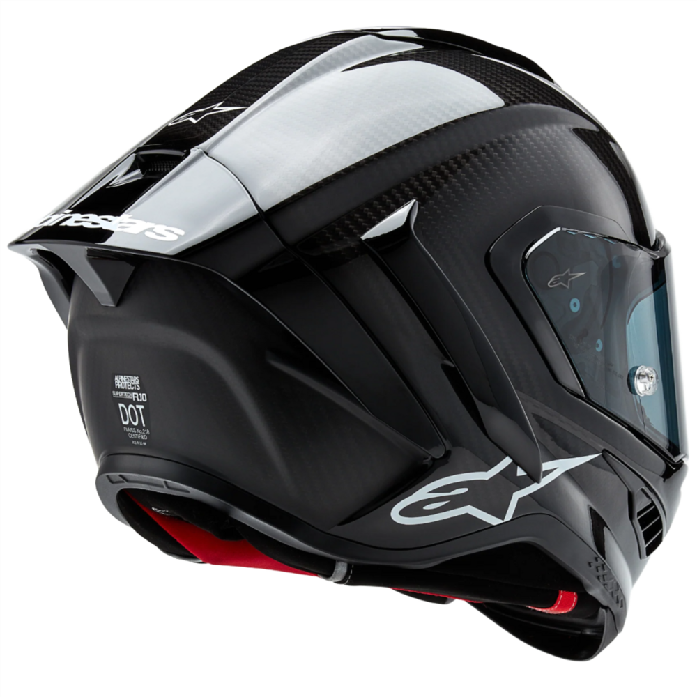 Alpinestars Supertech R10 Solid ECE 06 / FIM Matt & Gloss Black / Carbon