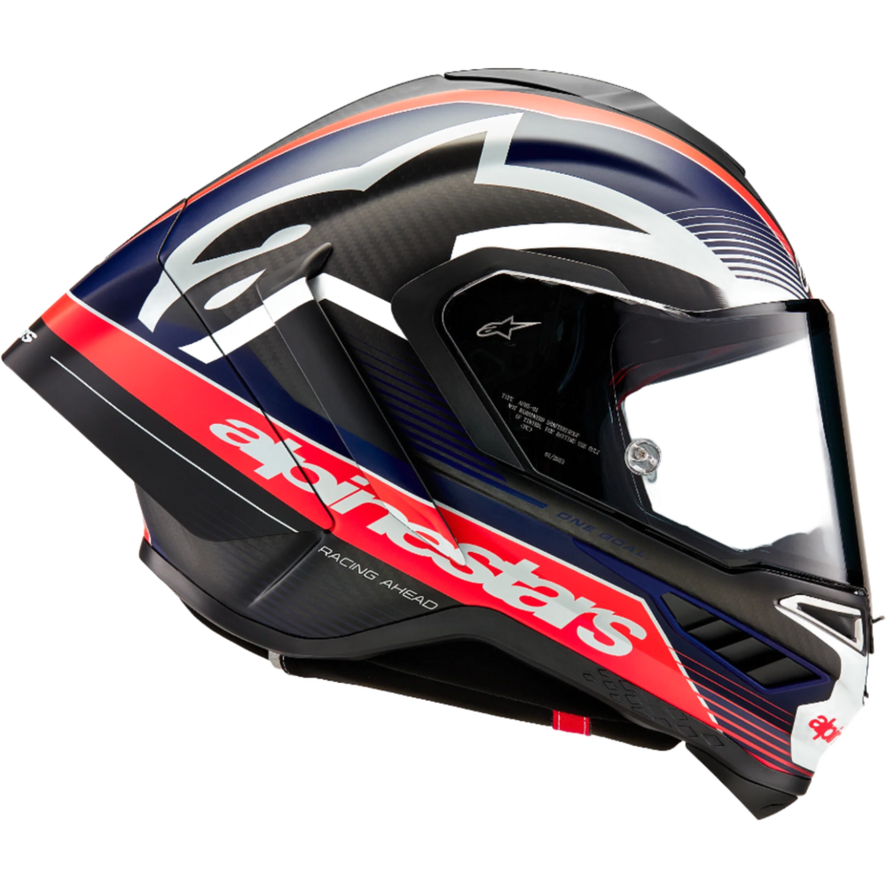 Alpinestars Supertech R10 Team ECE 06 / FIM Black / Carbon / Fluo Red / Matt Dark Blue