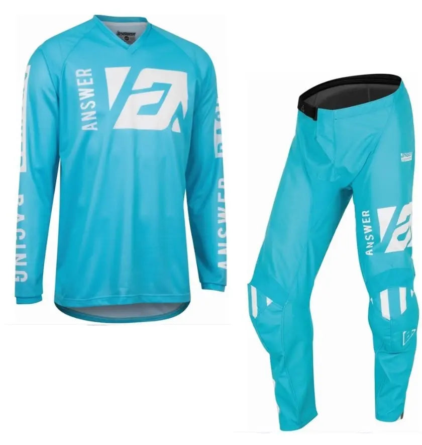 Answer Racing Syncron Merge Motocross Pant & Jersey Kit Astana / White
