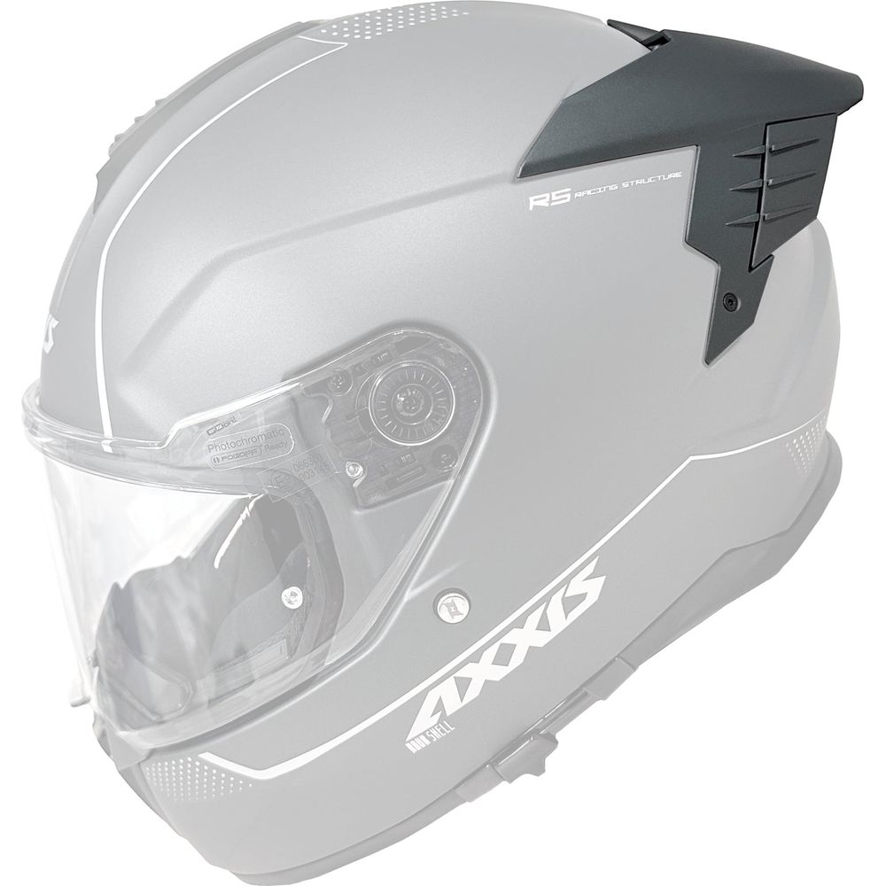 Axxis Hawk Evo SV Long Racing Helmet Spoiler Matt Titanium FREE 1 YEAR Returns, FREE UK Delivery | ThrottleChimp