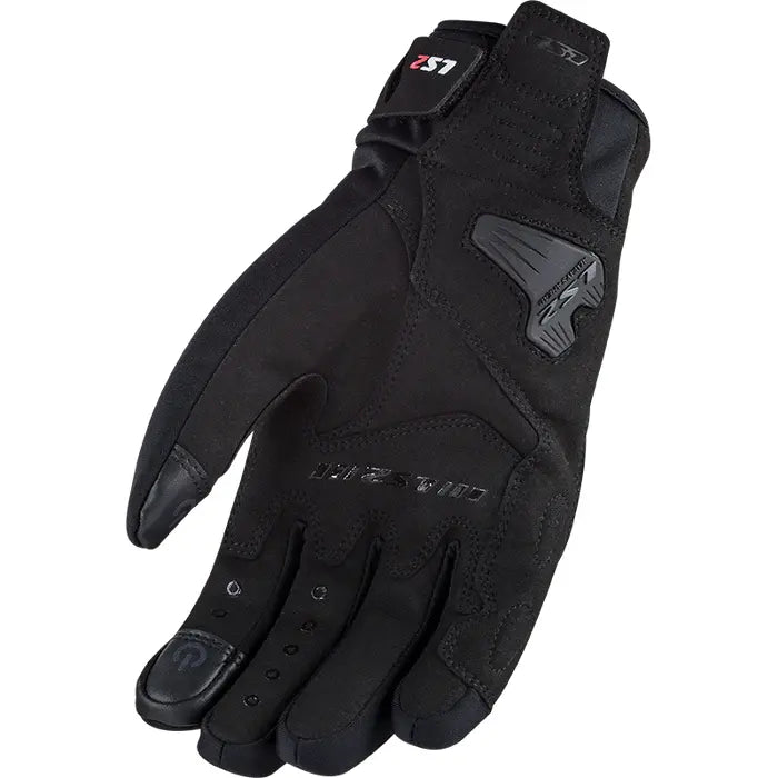 LS2 Jet 2 Textile Gloves Black FREE 1 YEAR Returns, FREE UK Delivery | ThrottleChimp
