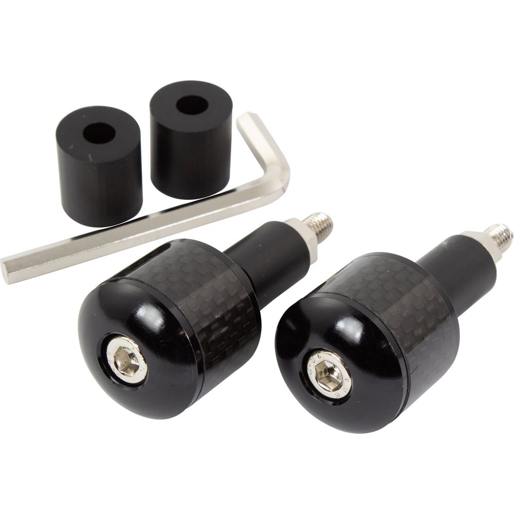 Bike It Bar Ends With Carbon Fibre Insert Black FREE 1 YEAR Returns, FREE UK Delivery | ThrottleChimp