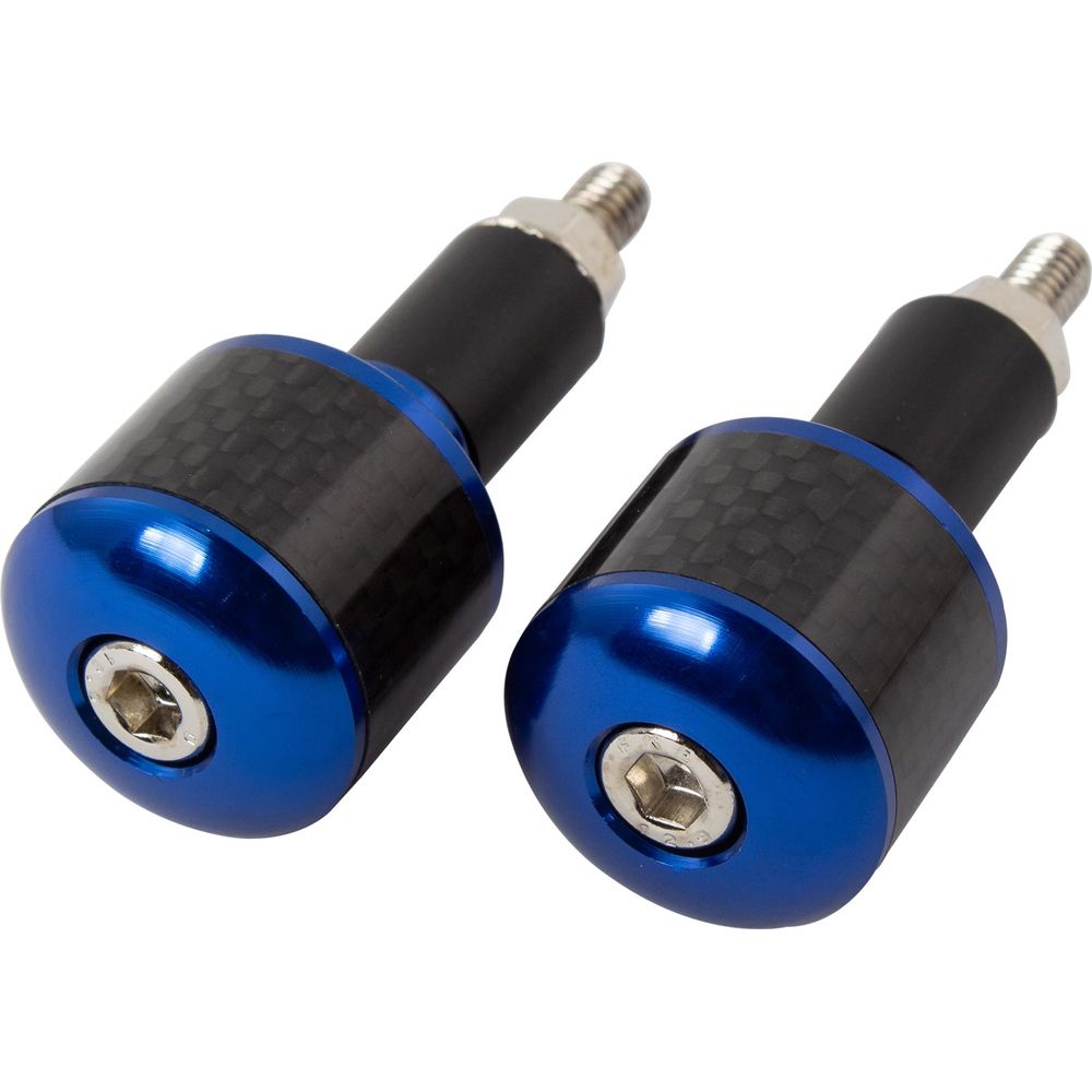 Bike It Bar Ends With Carbon Fibre Insert Blue FREE 1 YEAR Returns, FREE UK Delivery | ThrottleChimp