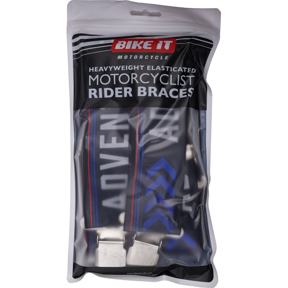 Bike It Adventure Rider Braces Blue / Red FREE 1 YEAR Returns, FREE UK Delivery | ThrottleChimp
