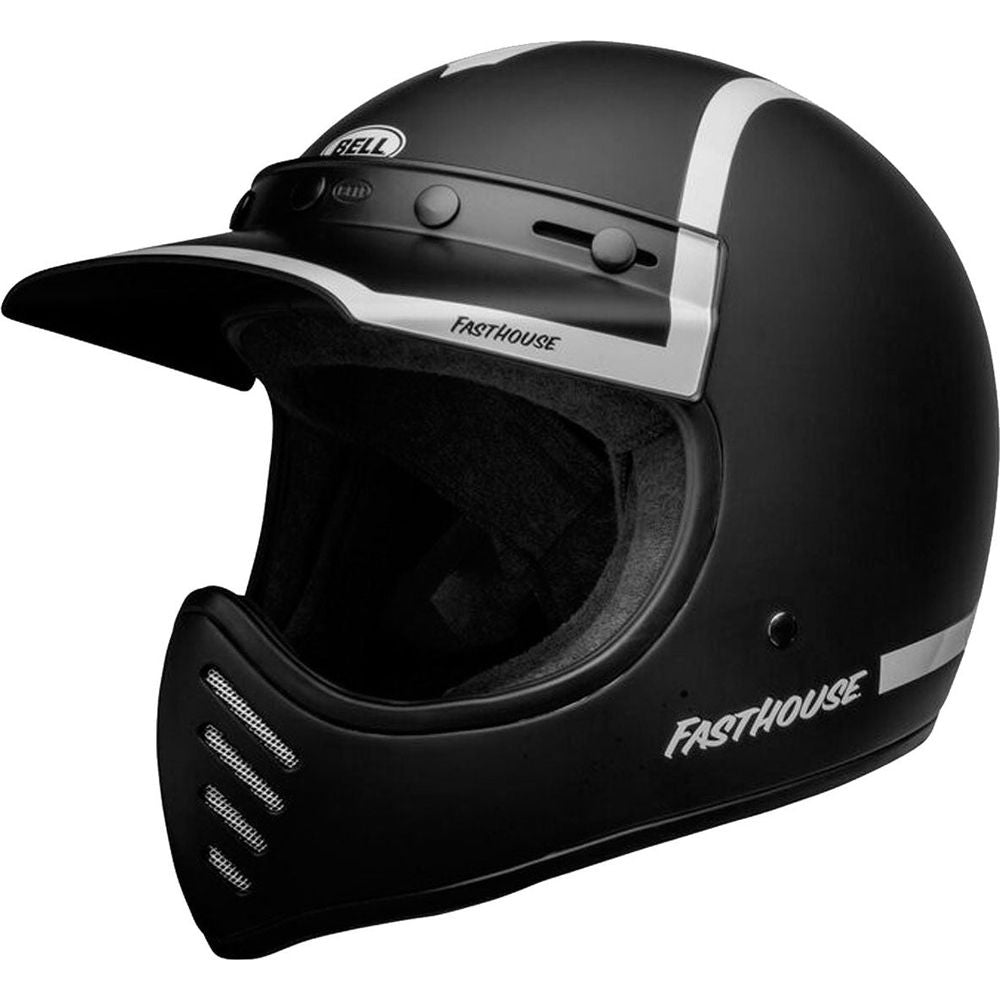 Bell Moto-3 ECE22.05 Fasthouse Old Road Adventure Matt / Gloss Black / White