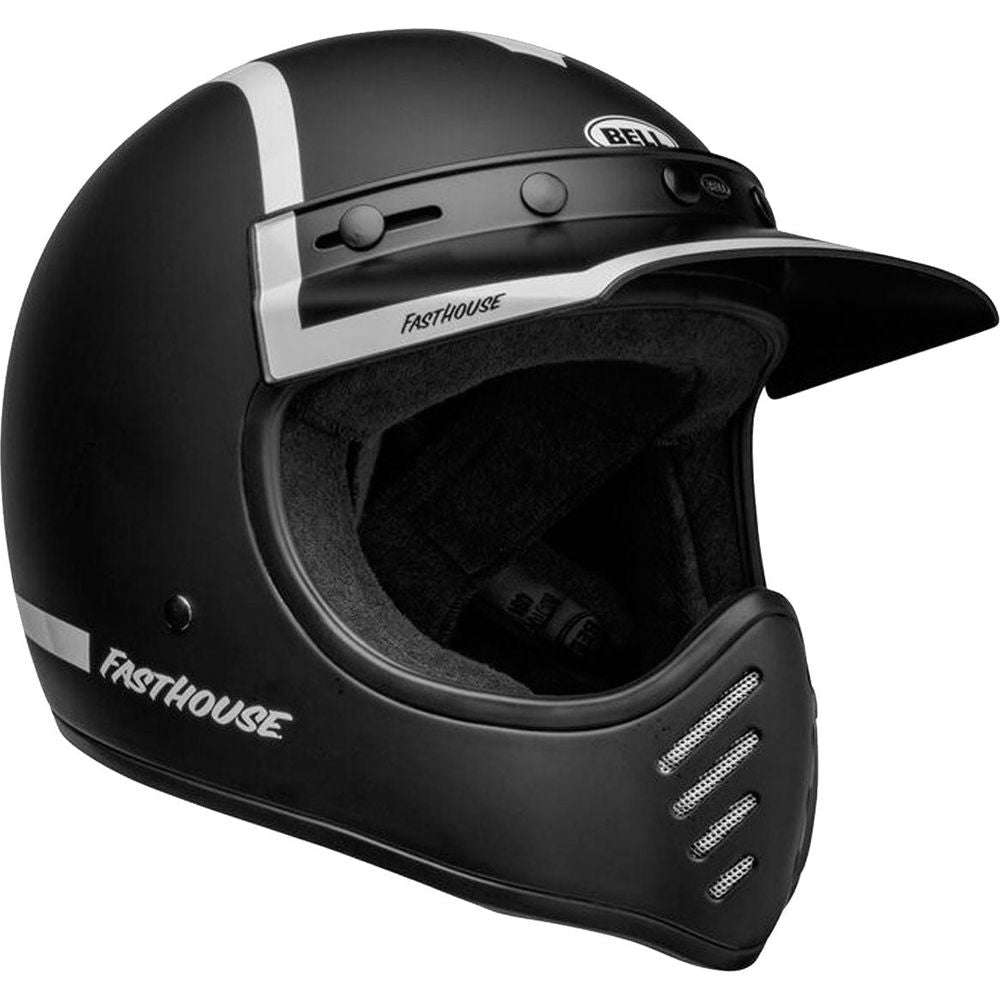 Bell Moto-3 ECE22.05 Fasthouse Old Road Adventure Matt / Gloss Black / White
