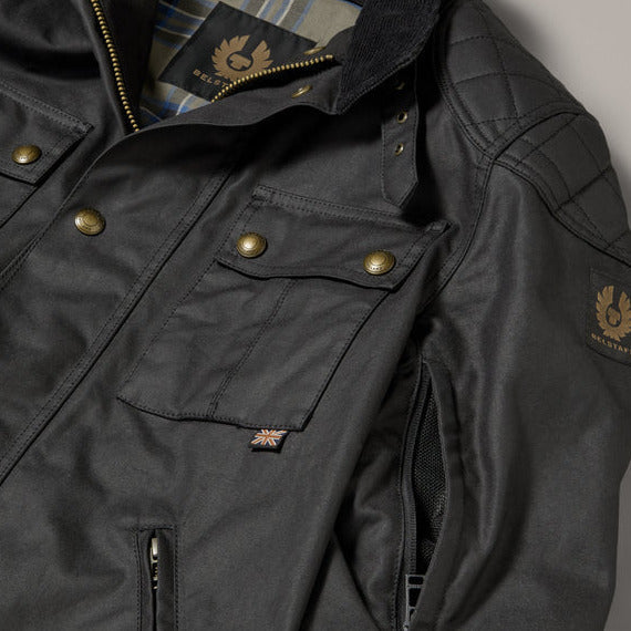 Belstaff Brooklands Waxed Cotton Jacket Black
