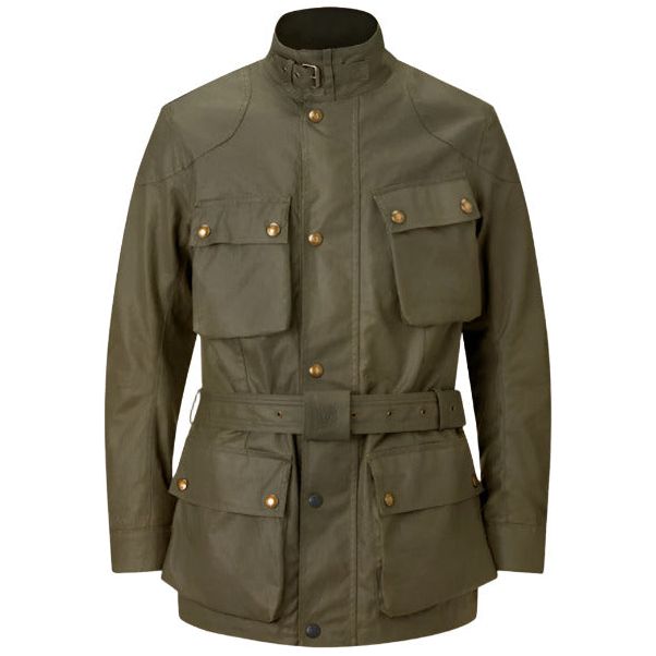 Belstaff Trialmaster Waxed Cotton Jacket Olive