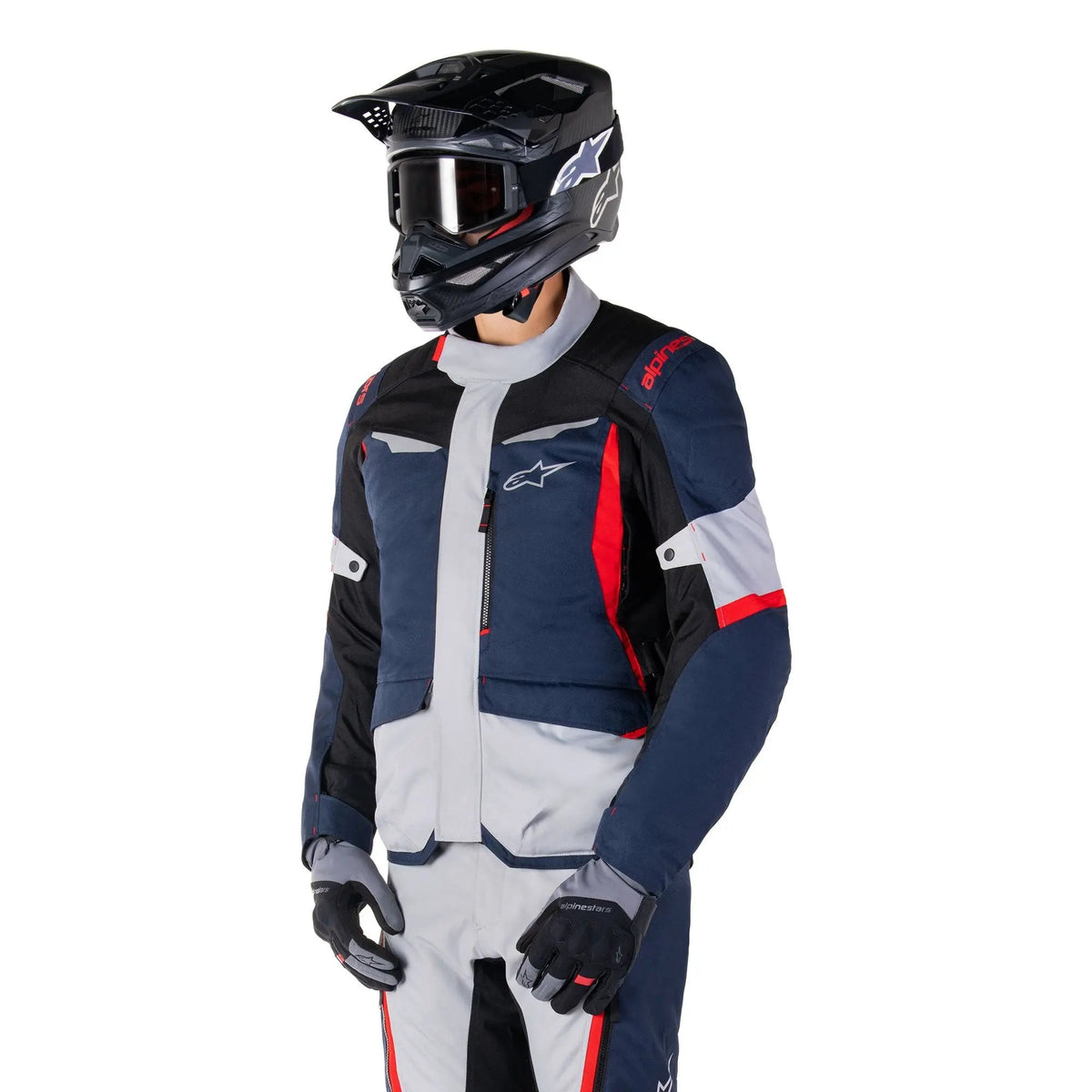 Alpinestars ST-1 Waterproof Textile Jacket Dark Blue / Black / Bright Red