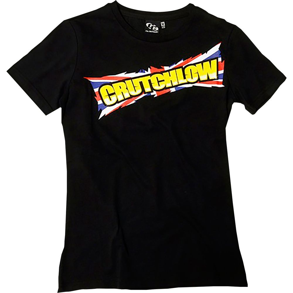 VR46 Bi Ladies T-Shirt Crutchlow 35 Black FREE 1 YEAR Returns, FREE UK Delivery | ThrottleChimp