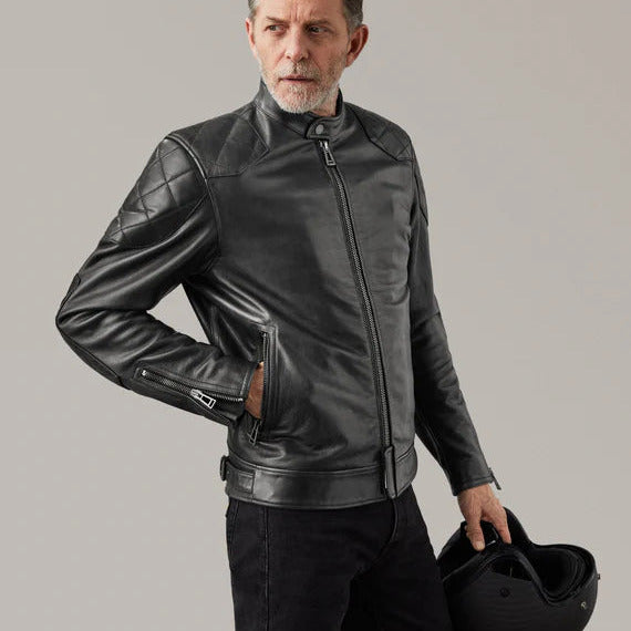 Belstaff Centenary Outlaw Pro Leather Jacket Black FREE 1 YEAR Returns, FREE UK Delivery | ThrottleChimp
