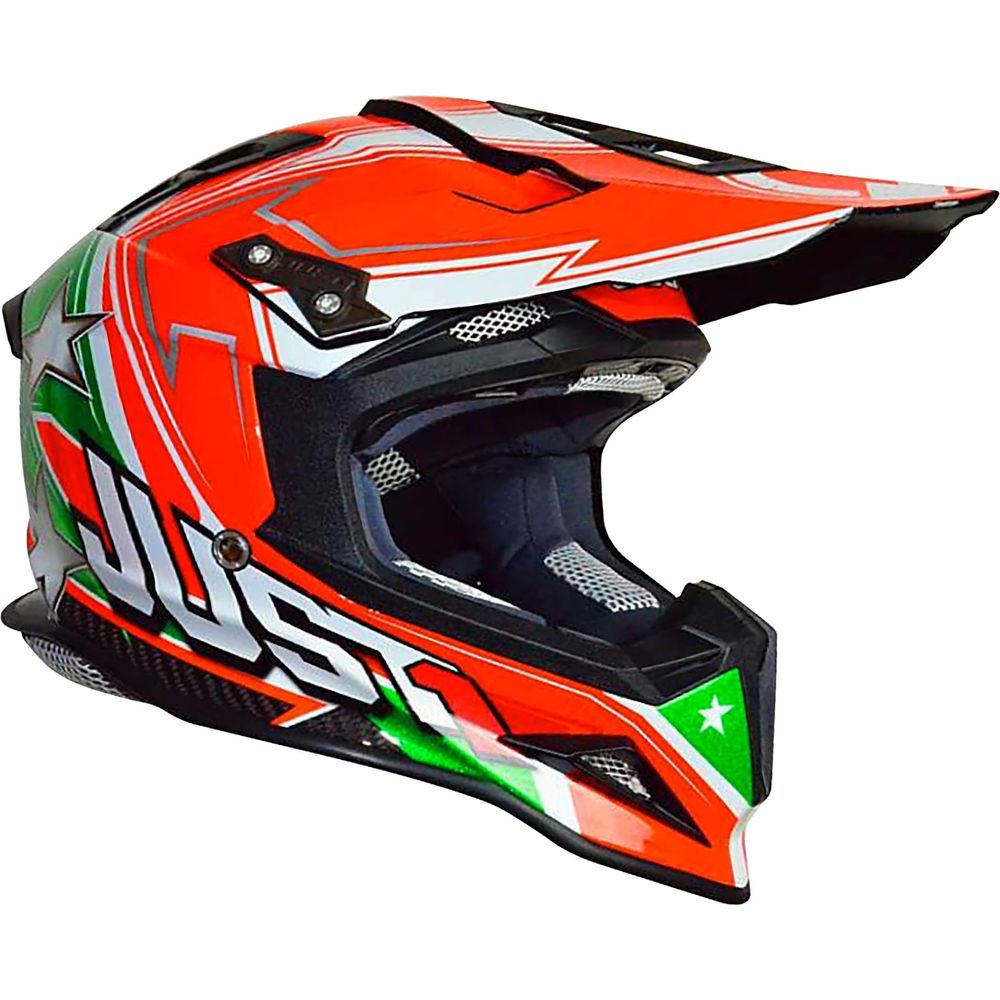 Just1 J12 Carbon MX Helmet Aster Italy FREE 1 YEAR Returns, FREE UK Delivery | ThrottleChimp