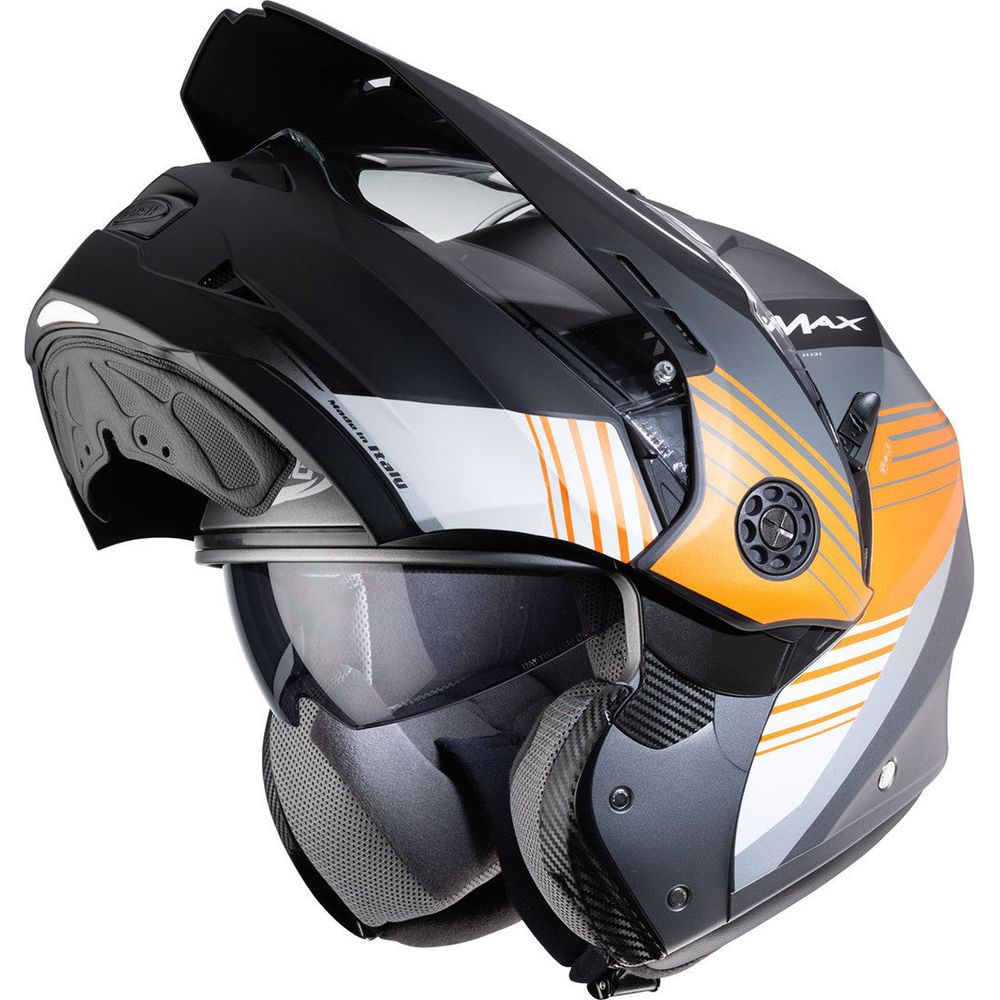Caberg Tourmax Titan Matt Gun / Orange / White