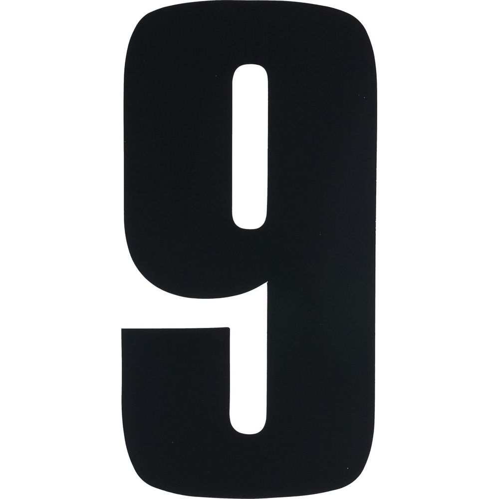 Bike It Race Numbers #9 Decal Black FREE 1 YEAR Returns, FREE UK Delivery | ThrottleChimp