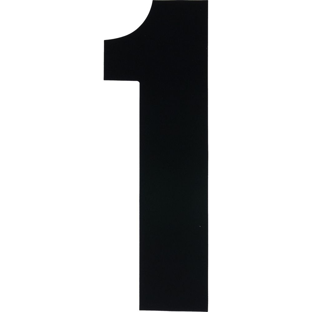 Bike It Race Numbers #1 Decal Black FREE 1 YEAR Returns, FREE UK Delivery | ThrottleChimp