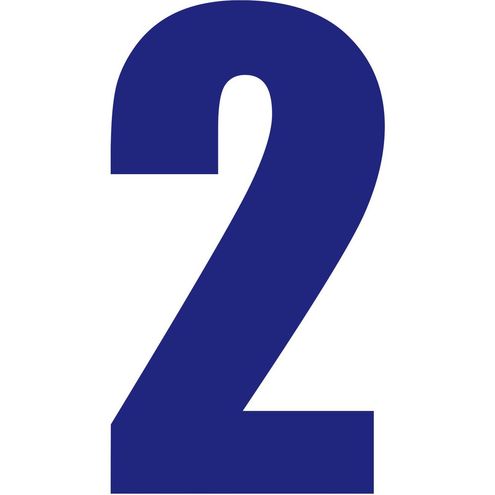 Bike It Race Numbers #2 Decal Blue FREE 1 YEAR Returns, FREE UK Delivery | ThrottleChimp