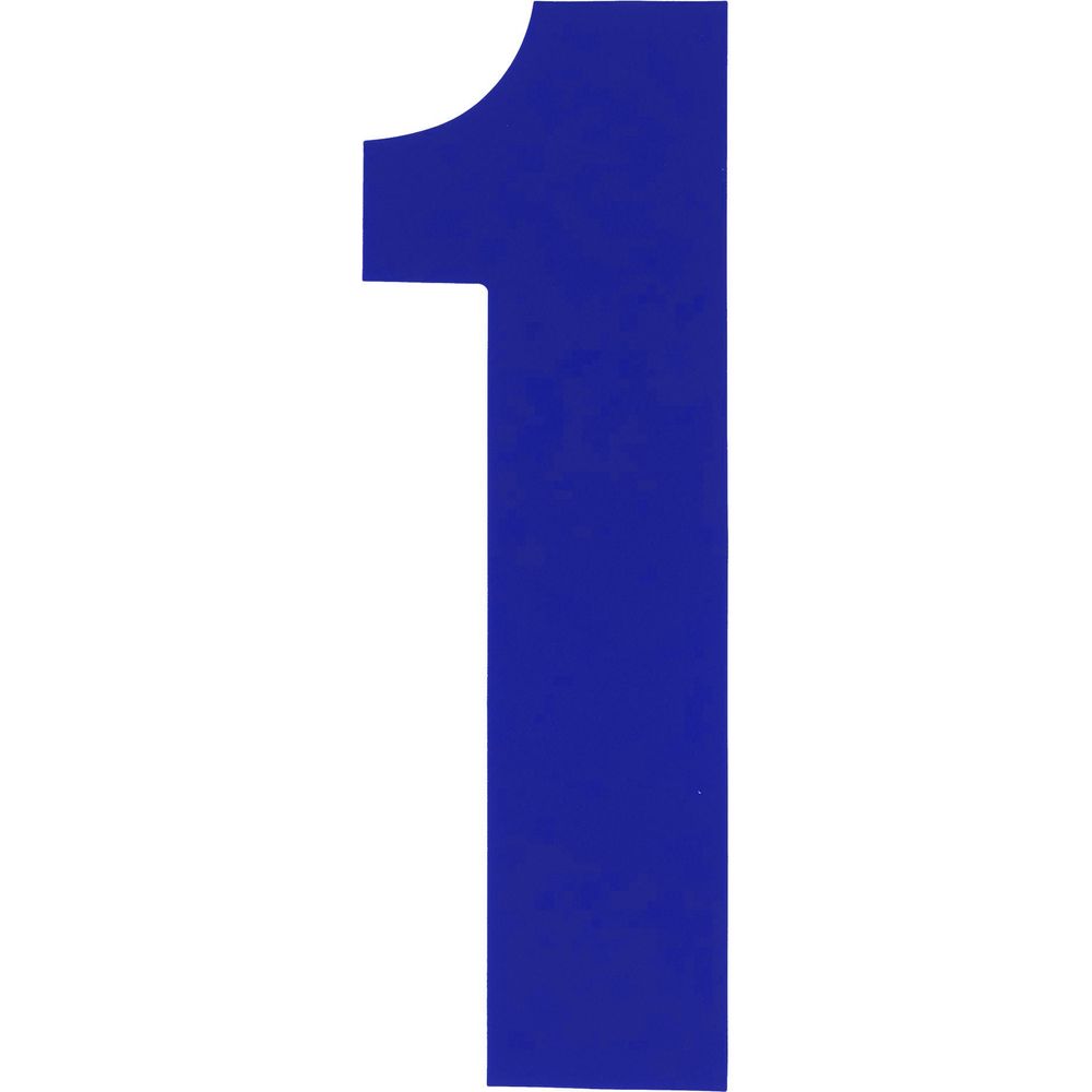 Bike It Race Numbers #1 Decal Blue FREE 1 YEAR Returns, FREE UK Delivery | ThrottleChimp