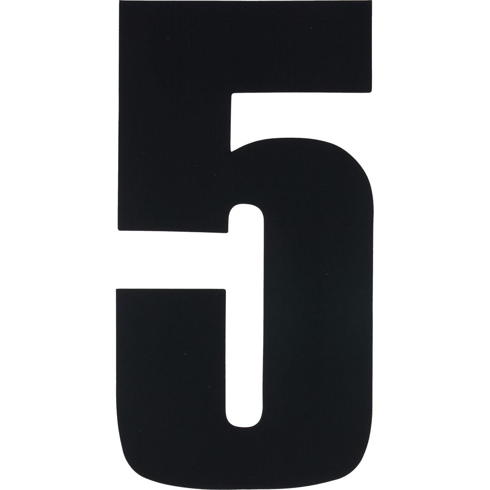 Bike It Race Numbers #5 Decal Black FREE 1 YEAR Returns, FREE UK Delivery | ThrottleChimp