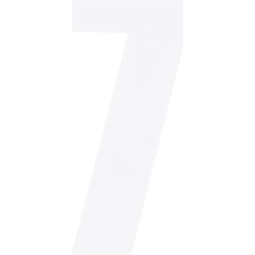 Bike It Race Numbers #7 Decal White FREE 1 YEAR Returns, FREE UK Delivery | ThrottleChimp